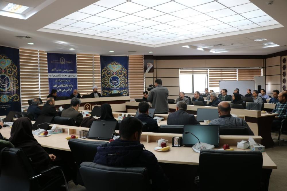 پروفسور قنادی در دانشگاه مراغه؛راهاندازی رشتههای رادیوشیمی و کشاورزی هستهای در دانشگاه مراغه رایزنی میشود