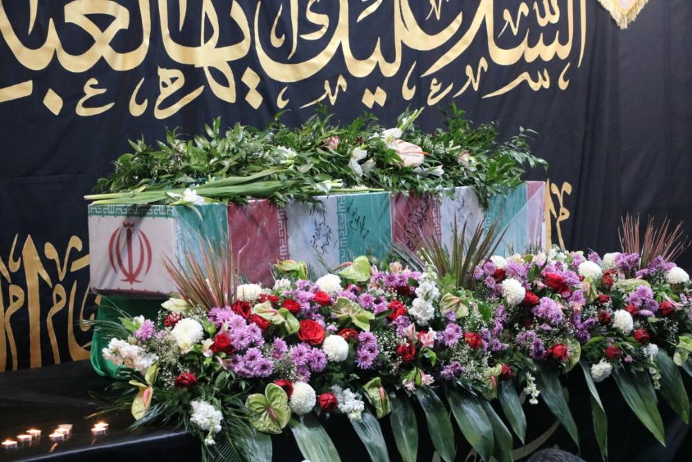 در شب آئین تشییع و تدفین شهید گمنام؛ مراسم وداع با «پیکر مطهر شهیدگمنام» در دانشگاه مراغه برگزار شد