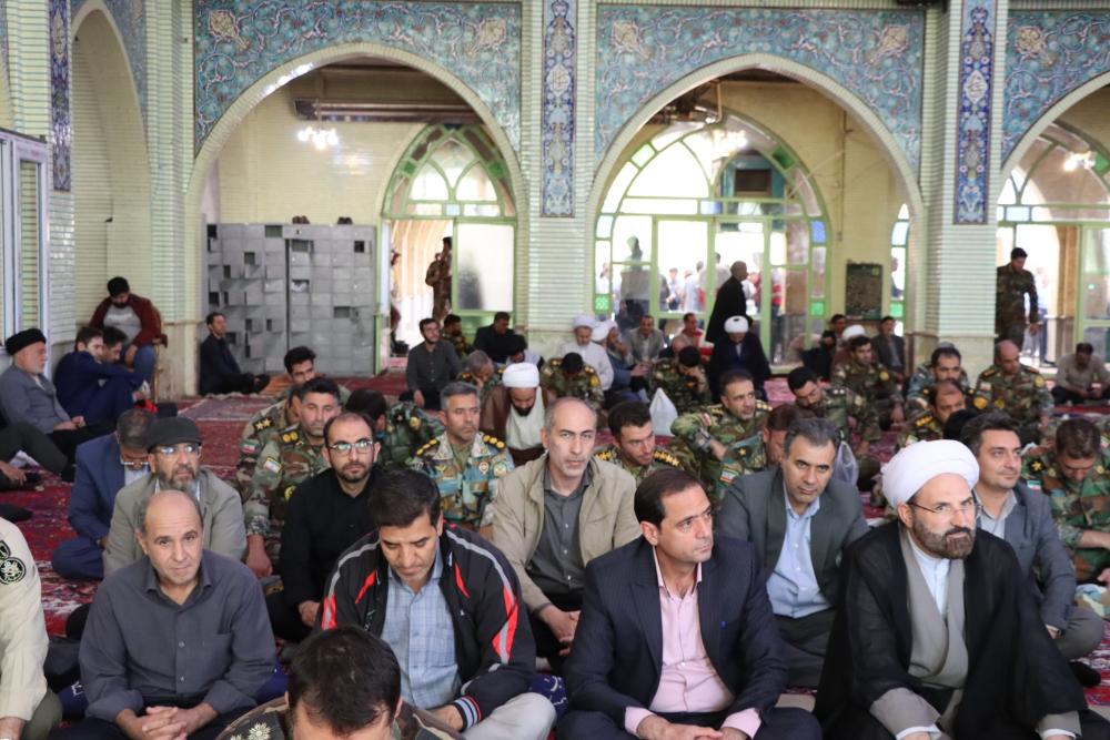 حضور دانشگاهیان مراغه در آیین یادبود شهدای جبهه مقاومت