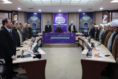 مراسم وحدت حوزه و دانشگاه با محوریت جهاد تبیین در دانشگاه مراغه برگزار شد